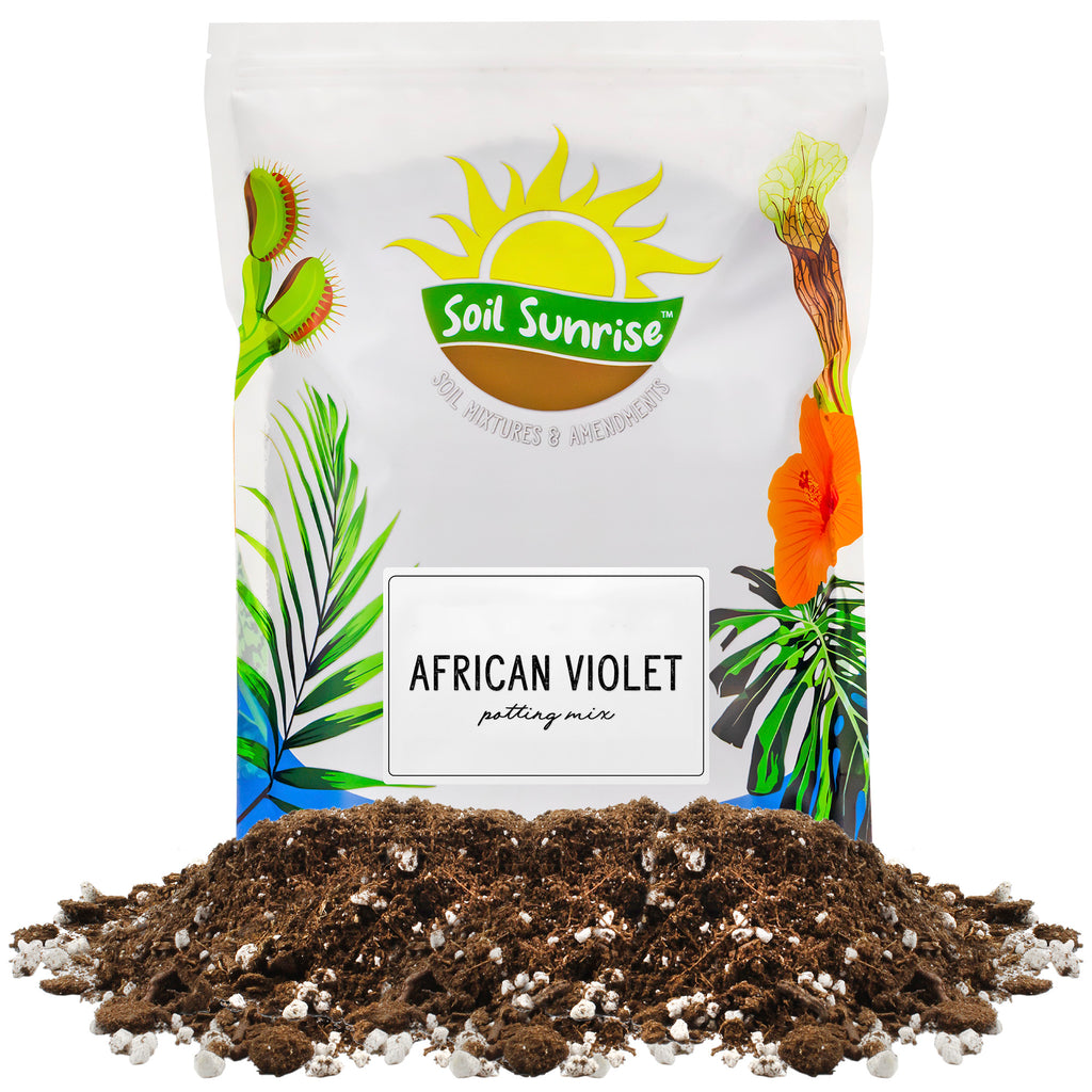 potting soil mix for african violets African Violet Potting Soil Mix, Hand Blended soil Additive for Indoor Plants – Kurated Korner