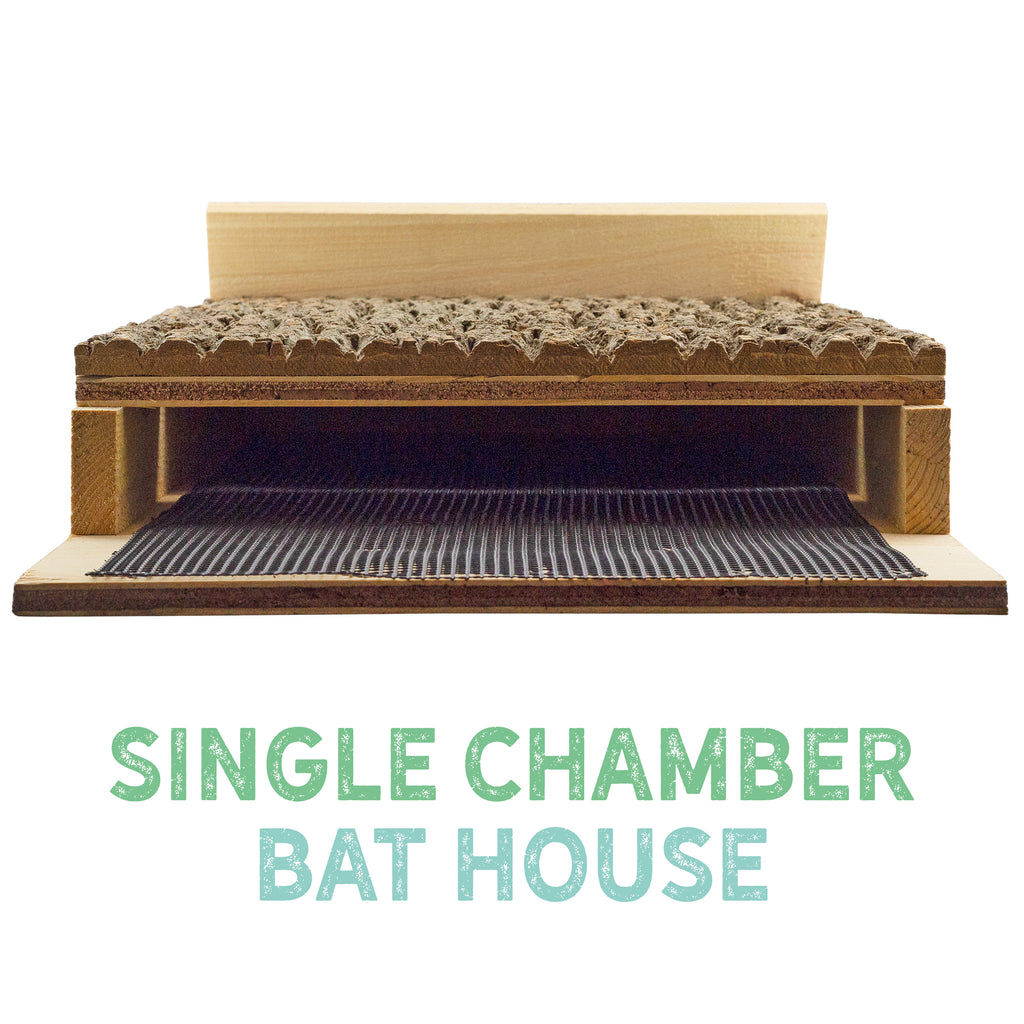 OBC Endorsed Single Chamber Wooden Bat House - UDKIT006