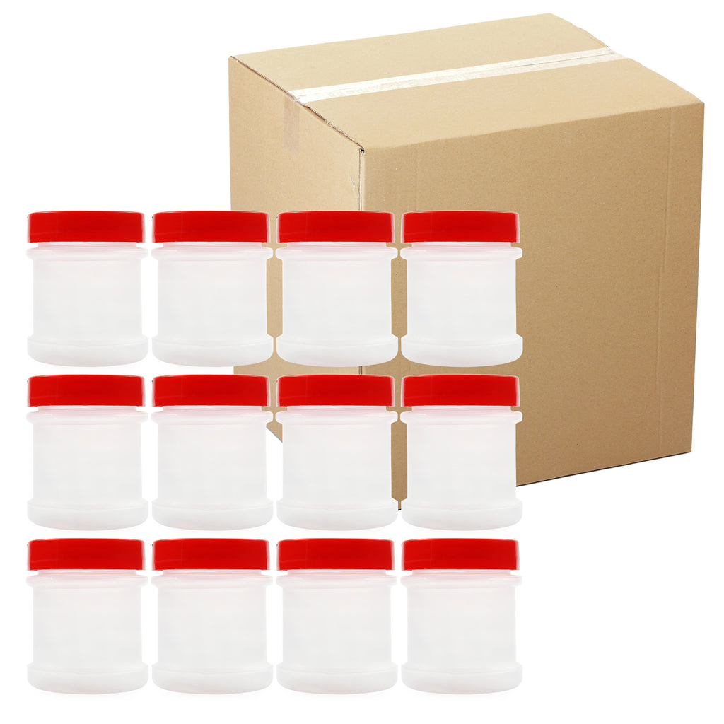 Mini Plastic Spice Jars w/Sifters (Case of 864, Red Lids) - 72X_SH_1475_CASE