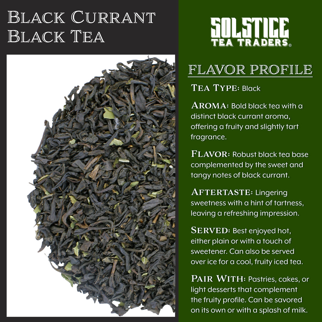 Black Currant Loose Leaf Black Tea (8oz Bulk Bag) - STTKit018