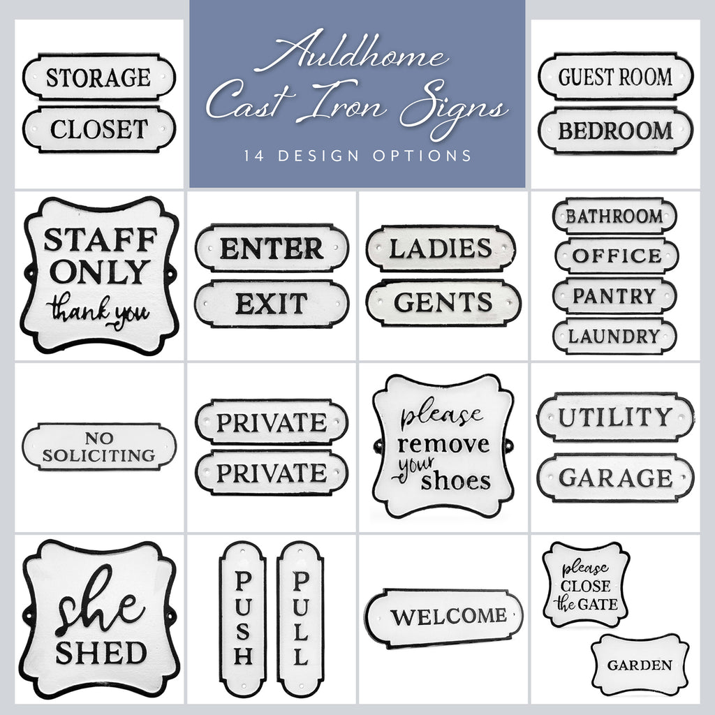 Cast Iron She Shed Sign - sh1909ah1Shed