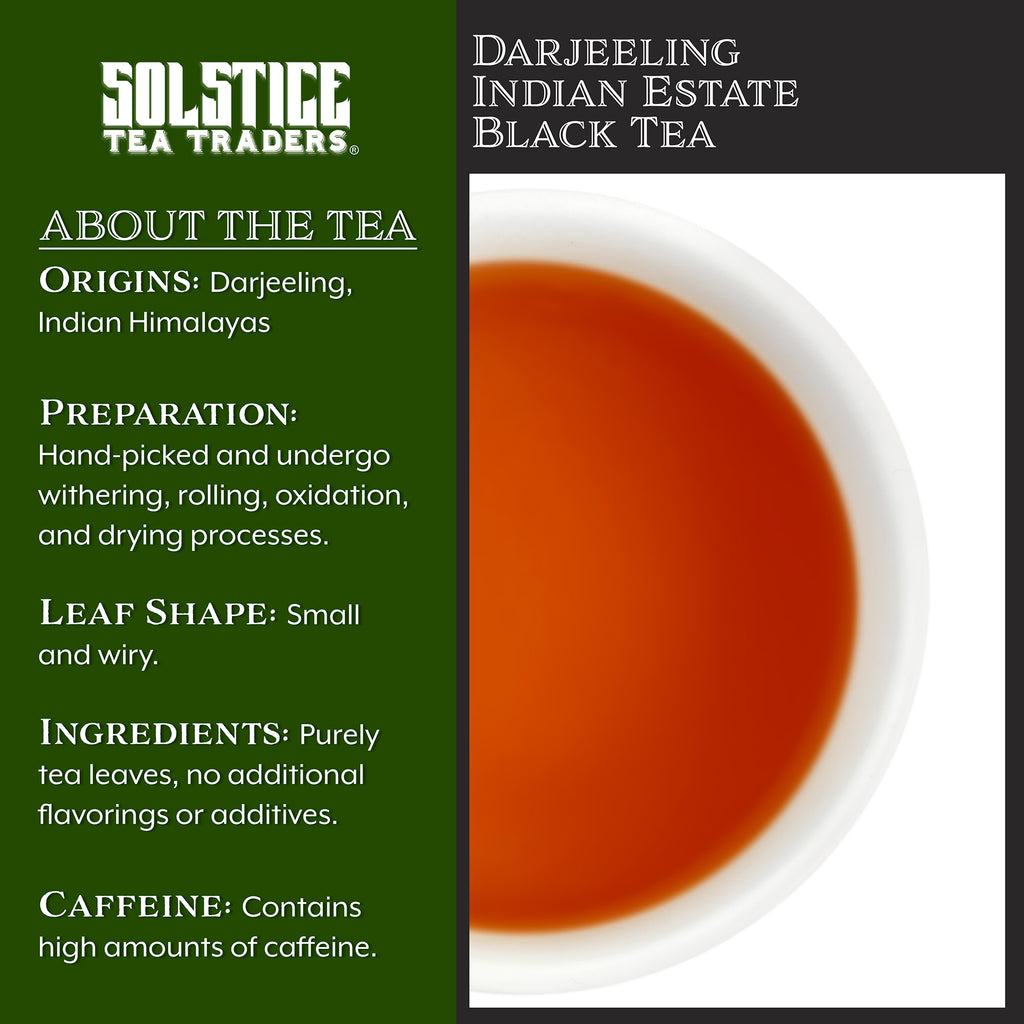 Darjeeling Indian Estate Black Tea Loose Leaf (8oz Bulk Bag) - STTKit028