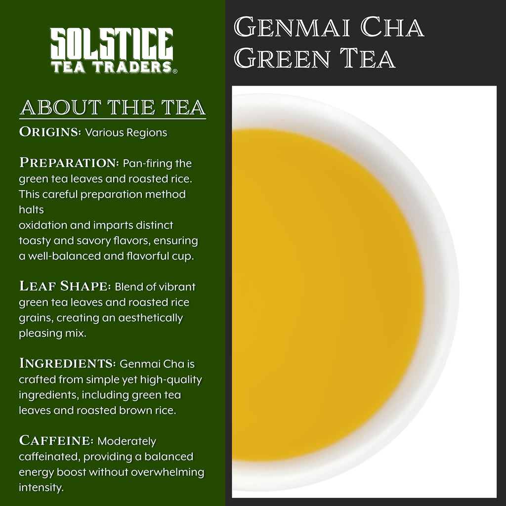 Genmai Cha Loose Leaf Green Tea (8oz Bulk Bag) - STTKit035