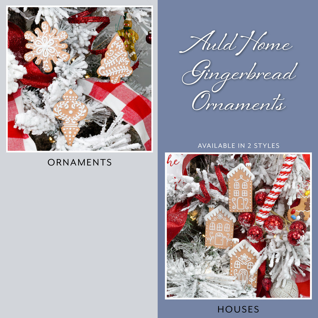 Gingerbread House Christmas Ornaments (Set of 12) - sh2536ah1