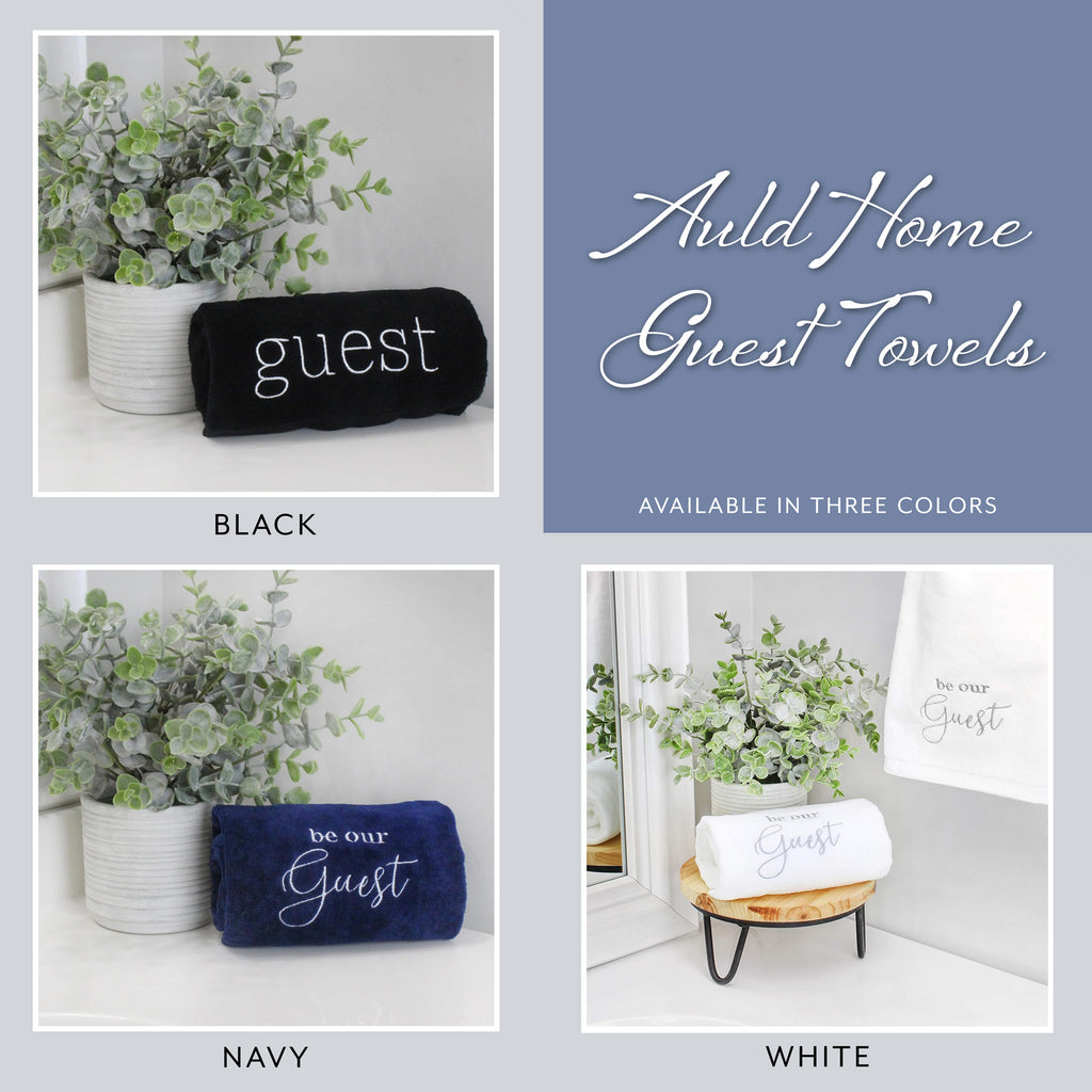 Guest Towels (Set of 2, Navy Blue) - sh2139ah1