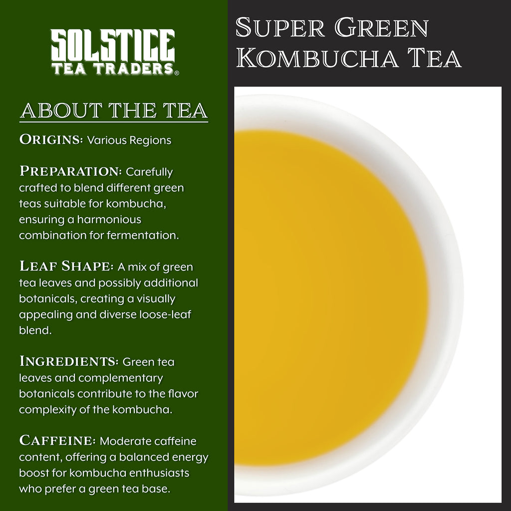 Kombucha Loose Leaf Tea Super Green Blend (8oz) - STTKit051