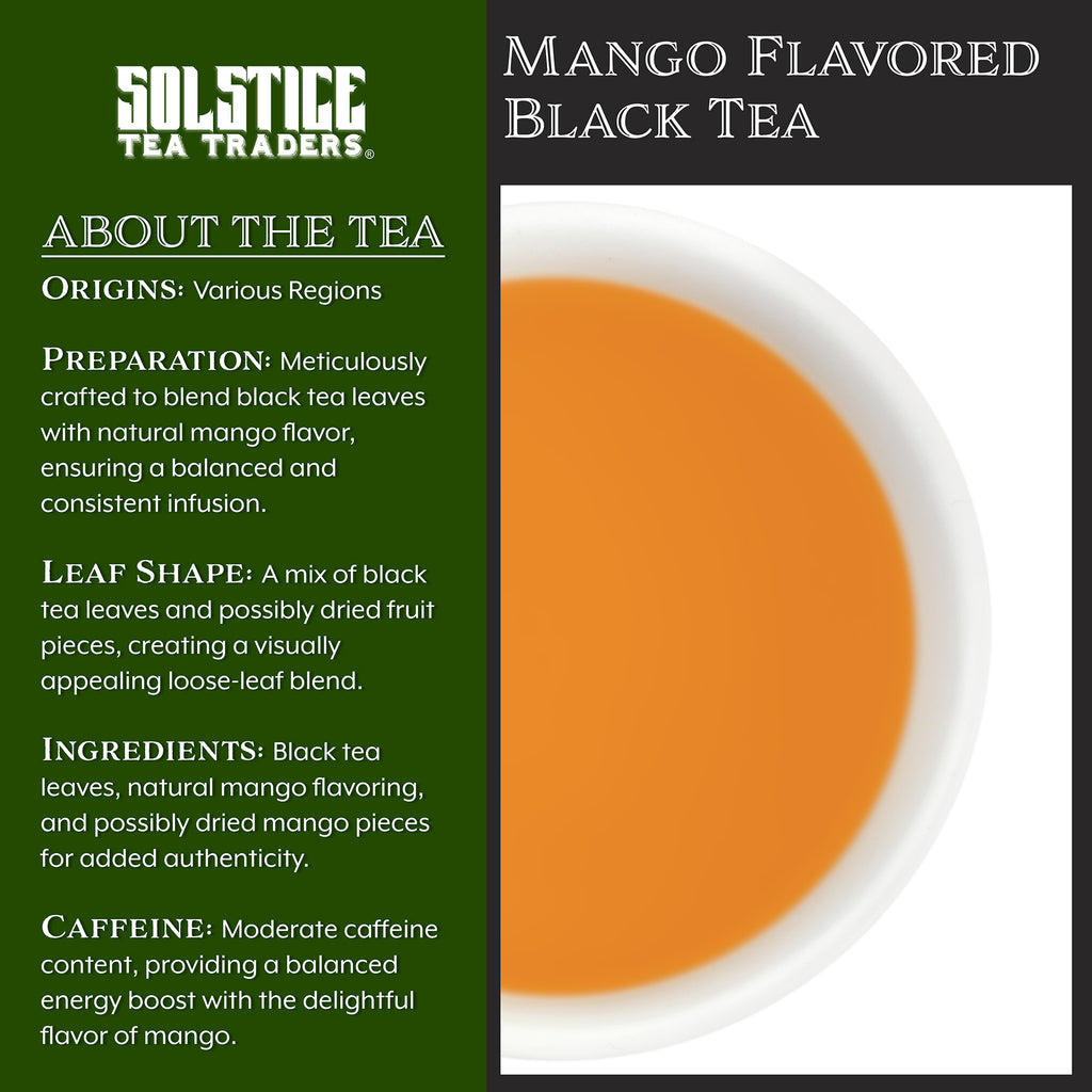 Mango Flavored Loose Leaf Black Tea (8oz Bulk Bag) - STTKit014