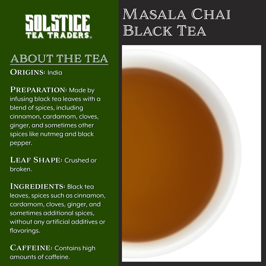 Loose Leaf Masala Chai Black Tea (8oz Bulk Bag) - STTKit044