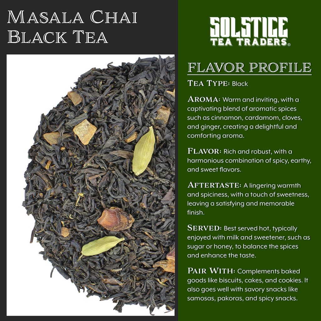 Loose Leaf Masala Chai Black Tea (8oz Bulk Bag) - STTKit044