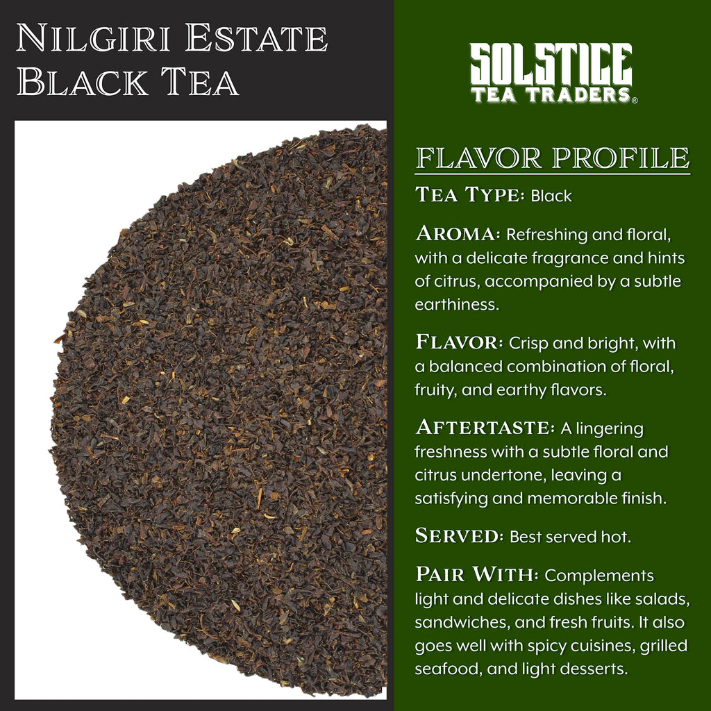 Nilgiri Estate Loose Leaf Black Tea (8oz Bulk Bag) - STTKit078