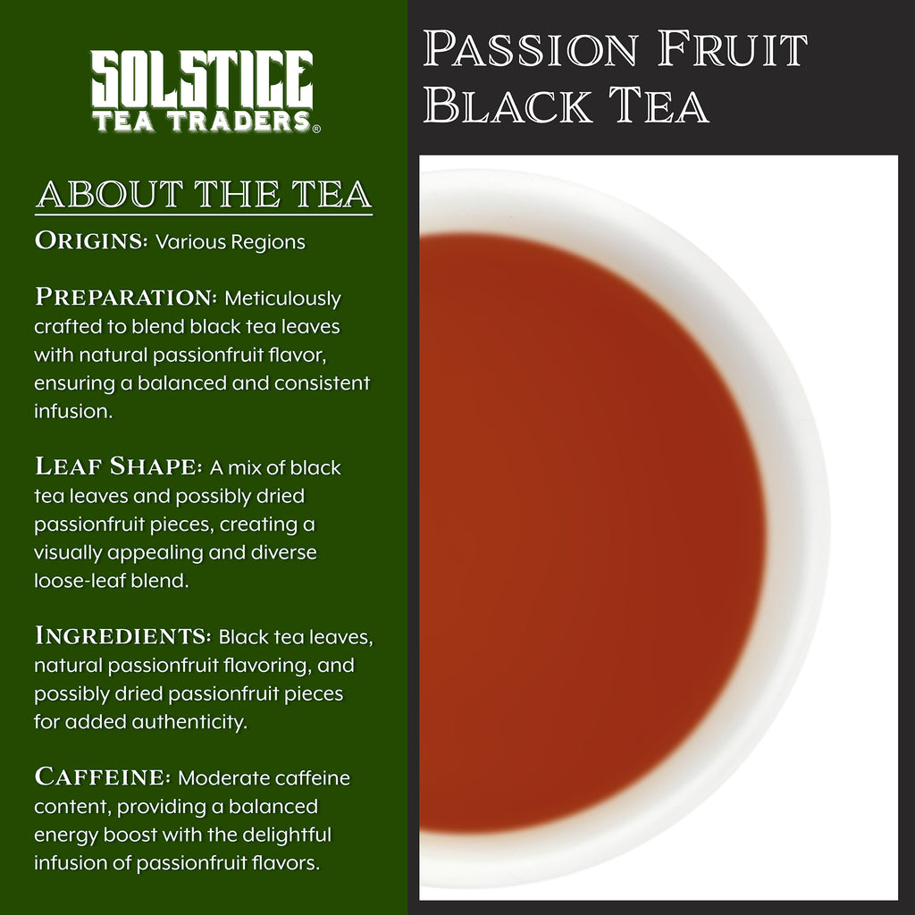 Passionfruit Flavored Loose Leaf Black Tea (8oz Bulk Bag) - STTKit015