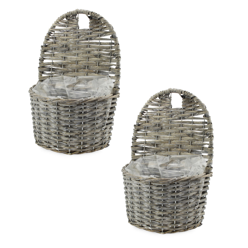Wall Pocket Baskets (2-Pack, Gray Washed) - sh2100ah1a