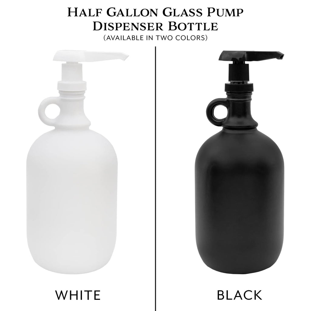 Half Gallon Glass Pump Dispenser Bottle - VarHalfGall