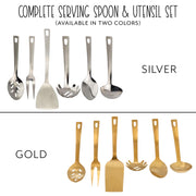 Complete Serving Spoon & Utensil Set (6-Piece Set) - VarServUtensil