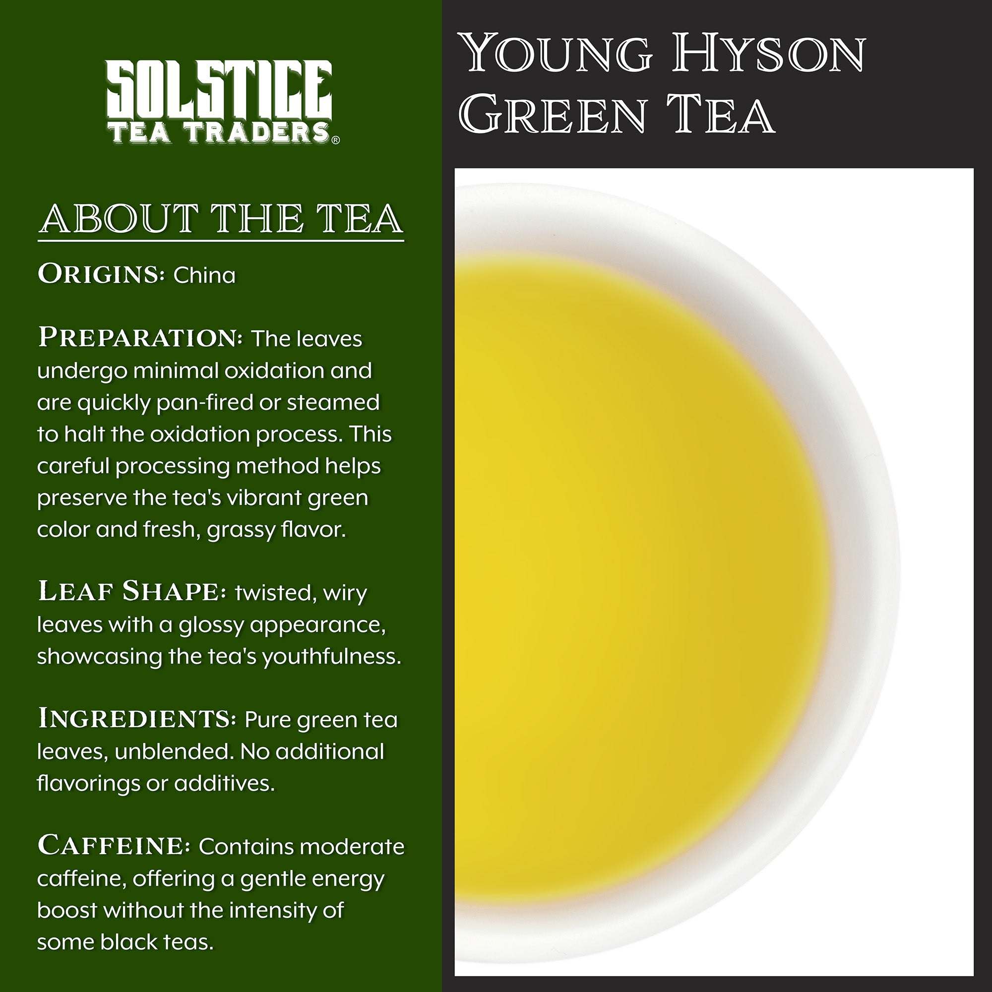 Chinese Young Hyson Loose Leaf Green Tea (8-Ounce Bulk Bag); Lucky ...